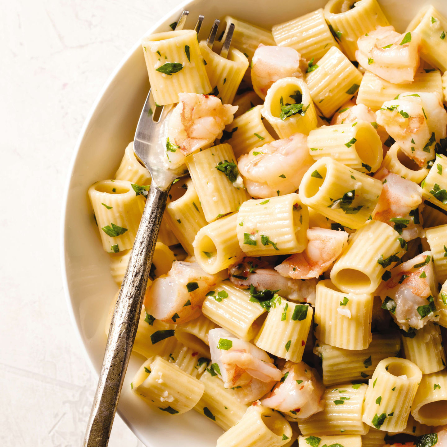 Food Column ATK Garlic Shrimp Pasta